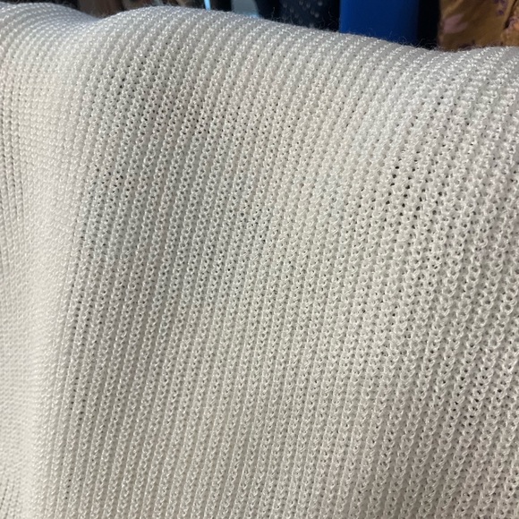 MASSIMO DUTTI sz Medium Top Round Neck Long Sleeves Luxury Knit Off White - Picture 4 of 6